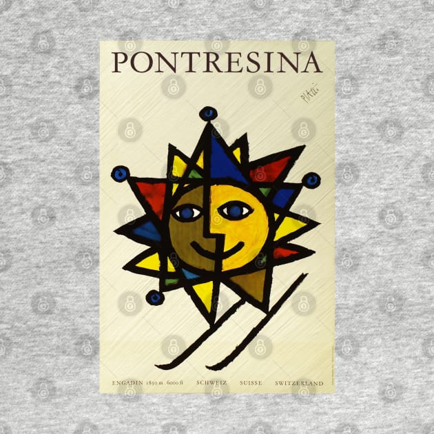 Pontresina ,Engadin ,Switzerland,Ski Poster by BokeeLee